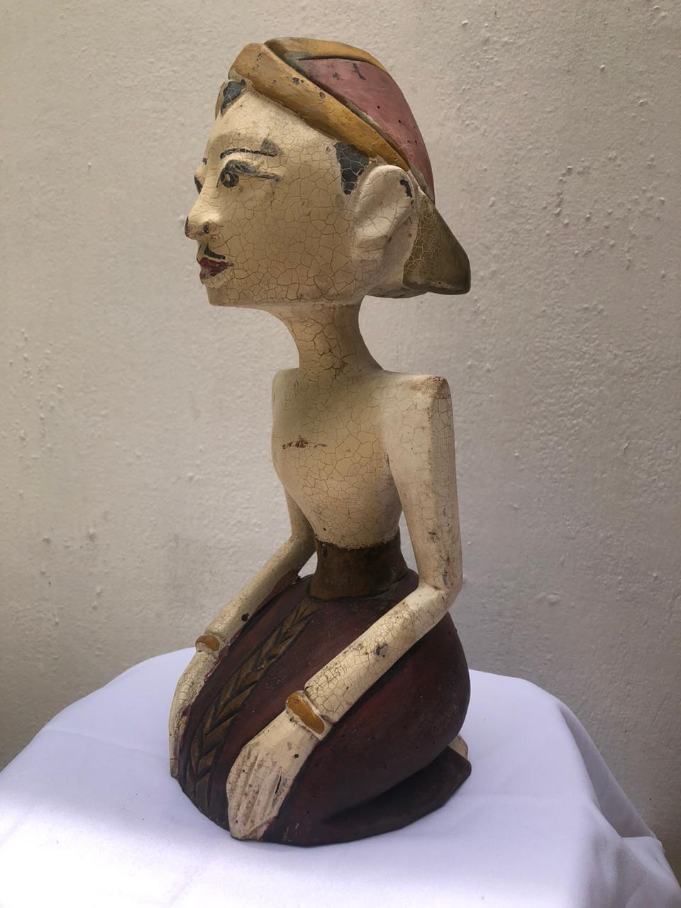 Traditional Javanese Sitting Sculpture